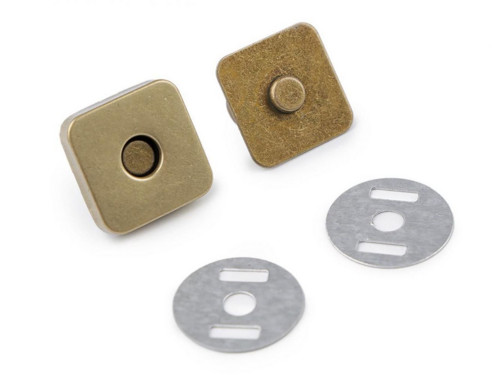 5sada staromosaz magnetické zapínání 18x18 mm