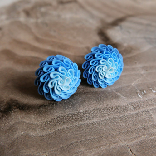 Náušnice blue — foto 1