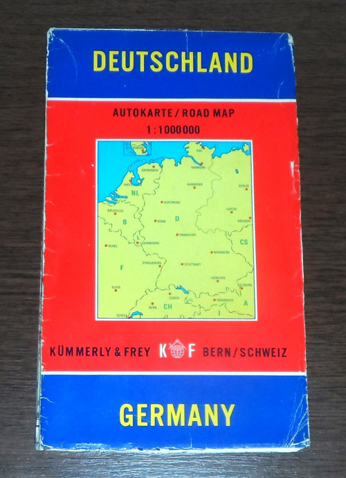 Skládaná AUTOMAPA • Deutschland, 1 : 1 000 000