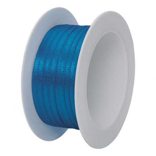 Saténová stuha šíře 3 mm (5m) - modrá