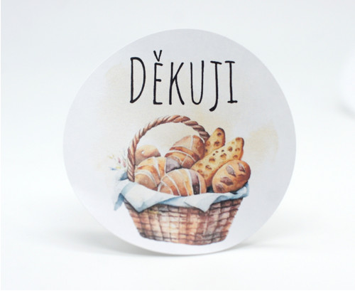 Samolepky děkuji - 24 ks