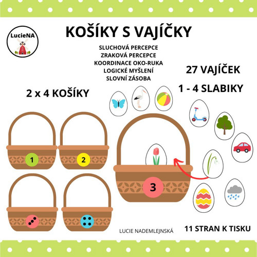 Košíky s vajíčky