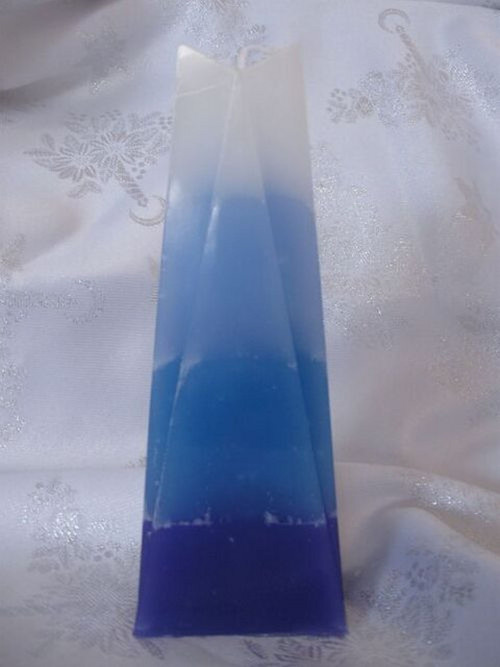 Triangl modré odstíny