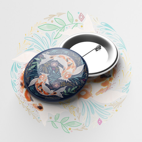 Odznak 50 mm Koi kapři