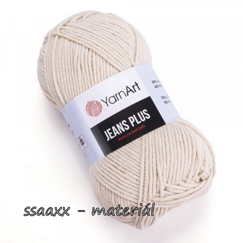 Jeans Plus ~ 100g ~ světle krémová 05