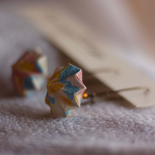Origami náušnice "něžně jarní" — foto 1