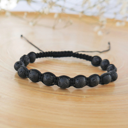 Shamballa náramek S6 // láva
