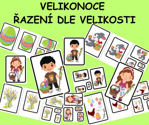 VELIKONOCE - Řazení dle velikostí