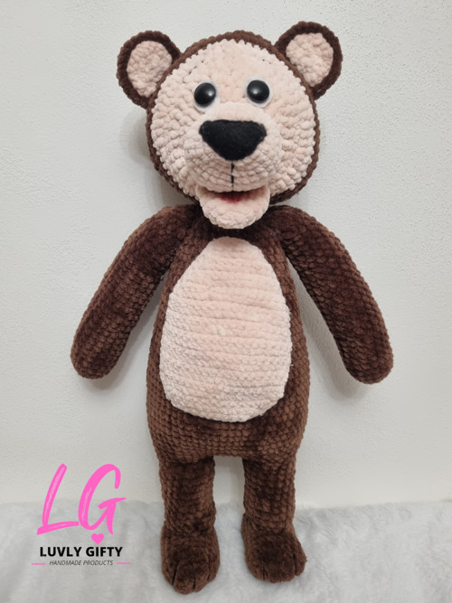 Návod háčkovaný medvěd 45cm