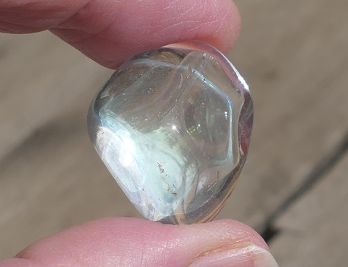 Křišťál - aqua aura (23 mm) J9379