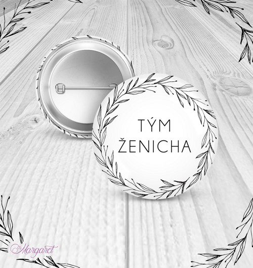 Placka Tým ženicha SK20
