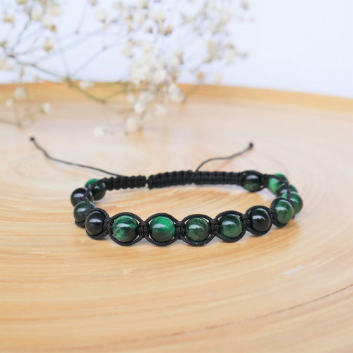 Shamballa náramek S6 // malachit