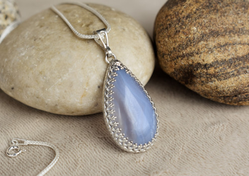 Modrý chalcedon — foto 1