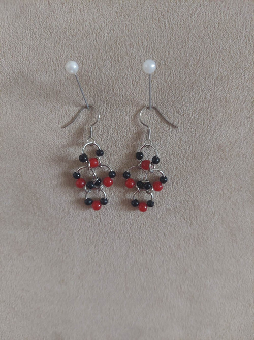 Black & Red Beads III