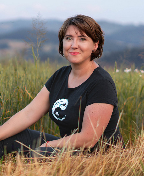 Dámské tričko "Yin-Yang splasch"