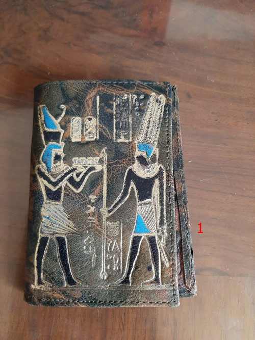 Peněženka kožená Egypt — foto 1