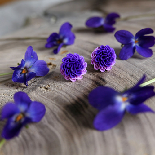 Náušnice Violet — foto 1