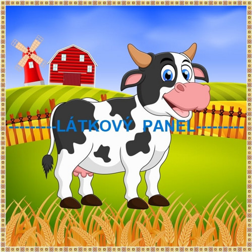 Bavlněný panel 10x10 cm - skladem