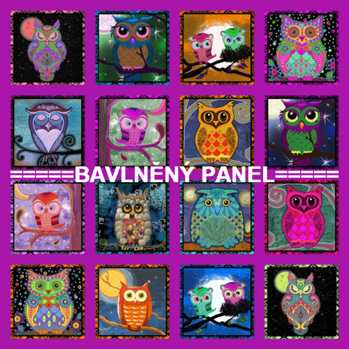 Bavlněný panel 20x20 cm - skladem — foto 1