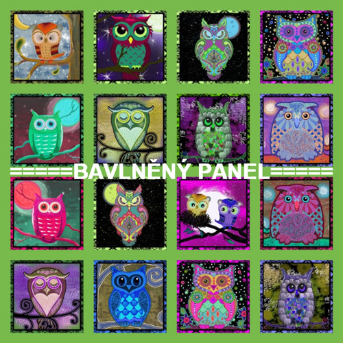 Bavlněný panel 20x20 cm - skladem — foto 1