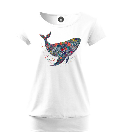 Tričko Floral Whale