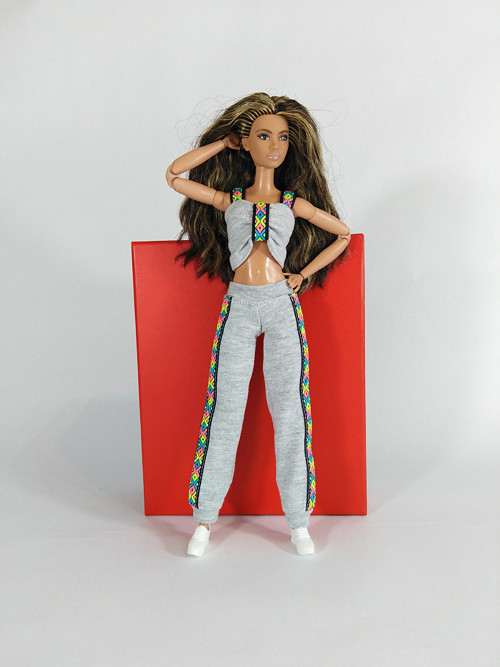 Barbie sportovní kalhoty č-4
