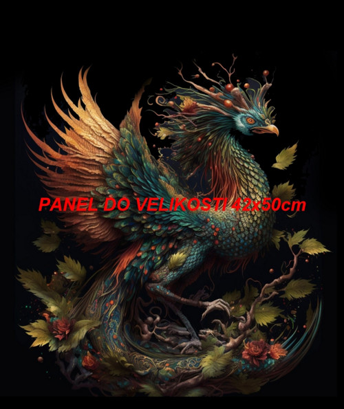 Bavlněný panel fénix 8x10 cm - skladem — foto 1