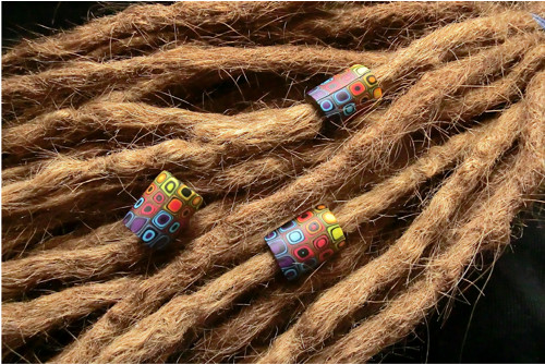 Korálky na dredy Color Klimt 8mm