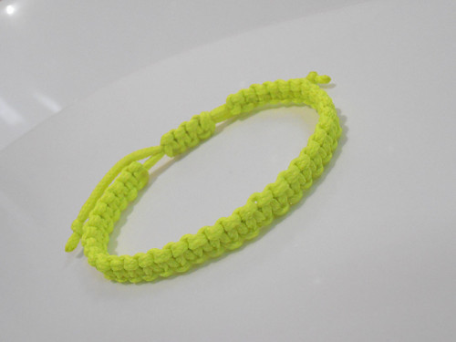 *Neon žlutý náramek - macramé (Unisex)*