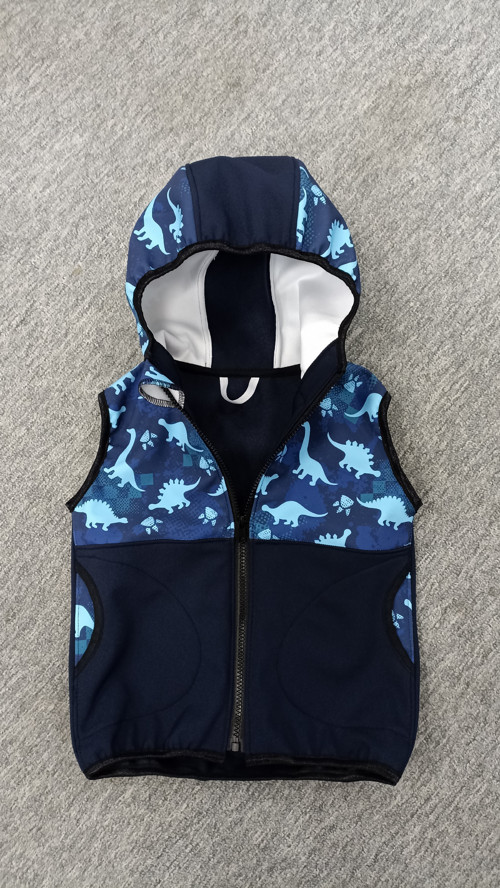 Softshellová vesta vel.92/98 (zip 40cm)