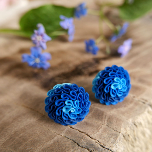 Náušnice blue — foto 1