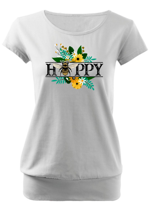 Dámské tričko "Bee & Happy" — foto 1