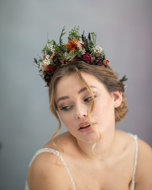 Květinová čelenka "clivé stmívání"