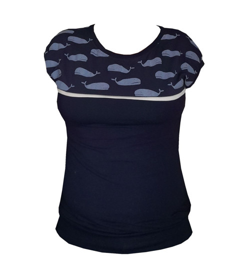 Tričko se sedlem Velryby XS - XXL