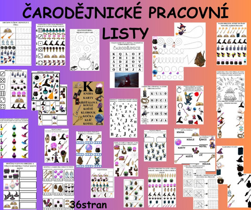 ČARODĚJNICE - Pracovní listy