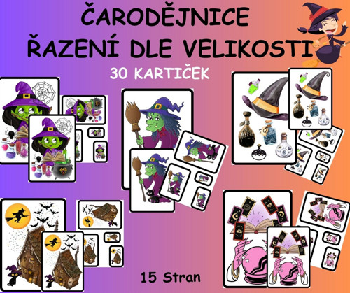 ČARODĚJNICE - Řazení dle velikosti
