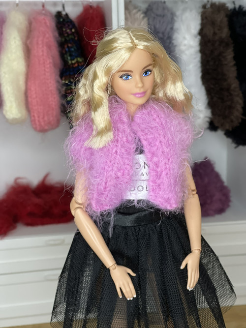 Vesta pro BARBIE světle růžová