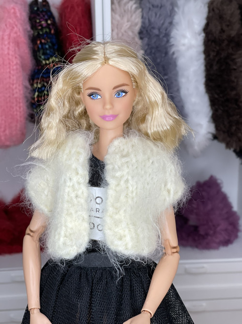 Vesta pro BARBIE slonová kost