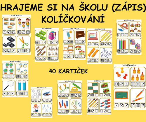 ZÁPIS DO ZŠ (Hrajeme si na školu) - Kolíčkování