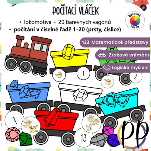 Počítací vláček 1-10, 1-20 (PDF)