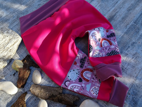 BAGGY SOFTSHELL letní viva magenta *šnečci