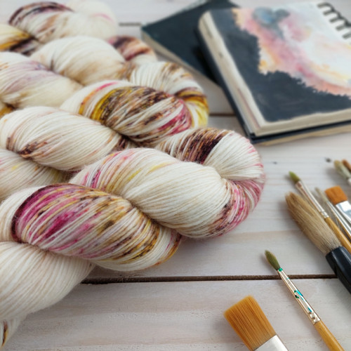 GINGER - ručně barvené merino — foto 1