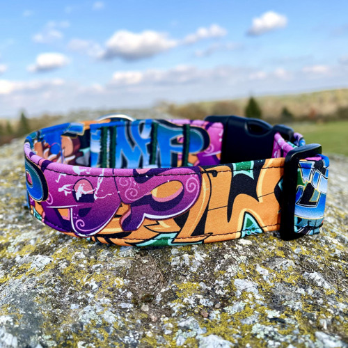 VÝPRODEJ Obojek graffiti 3 cm 30 - 40 cm