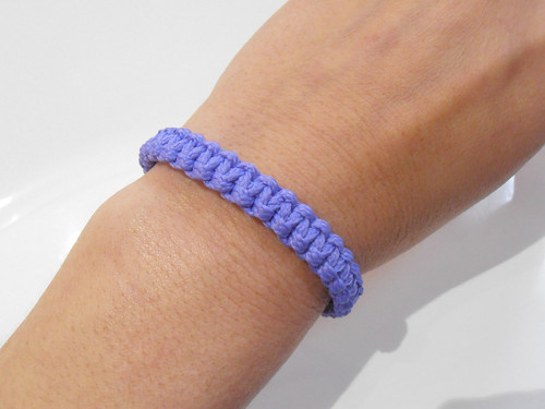 *Fialový náramek - macramé (Unisex)*
