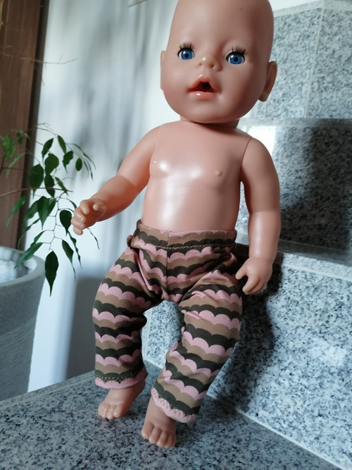 Legíny na panenku Baby born 43cm.