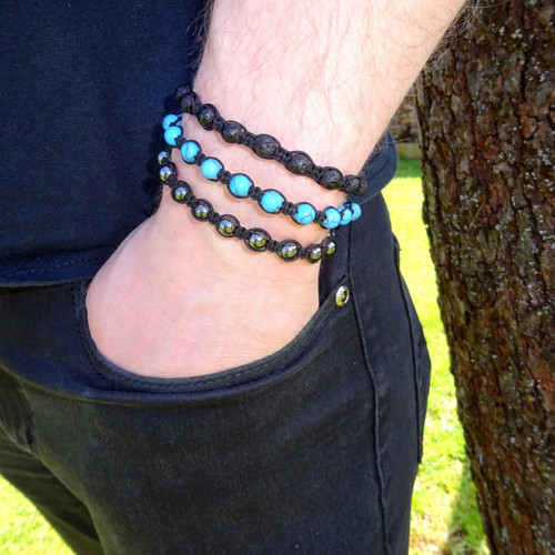 Náramek Shamballa Tyrkenit Pánský