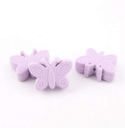 Silikonový motýlek (1ks) - lavender