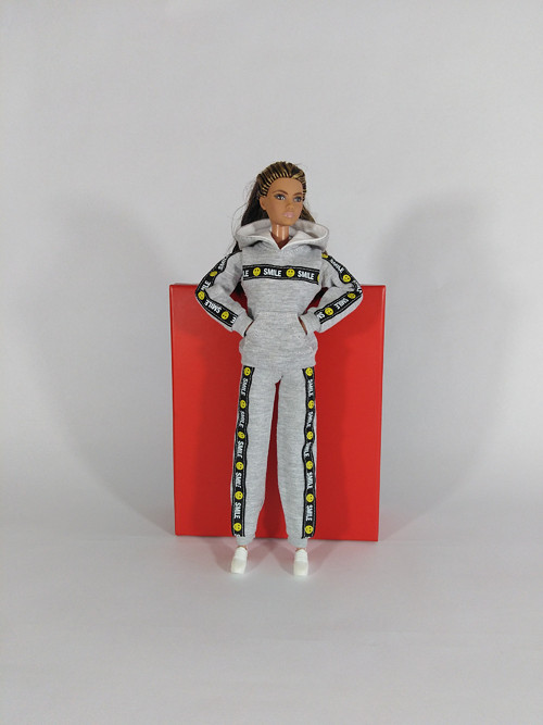 Barbie mikina klokanka s kapucí č-2
