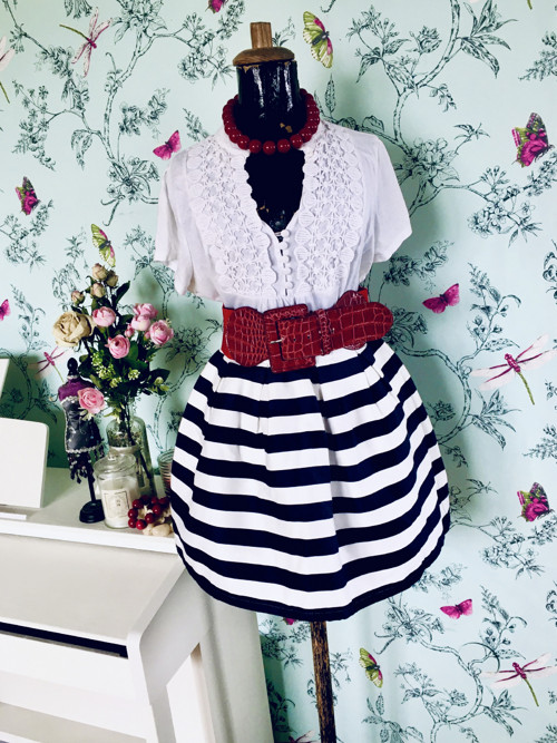 Sukně retro pruhy — foto 1