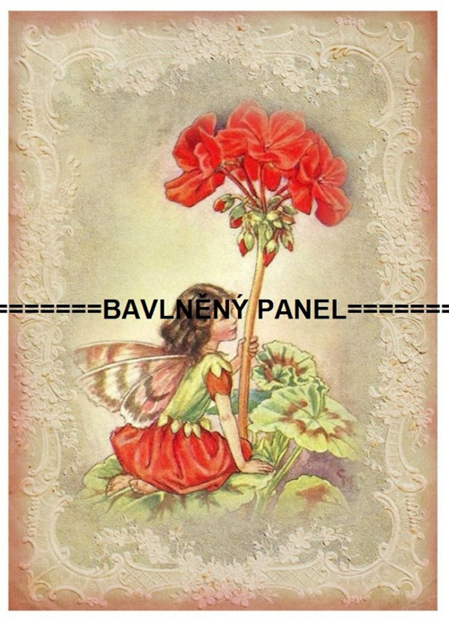 Bavlněný panel 14x20 cm - skladem